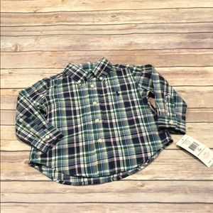 Ralph Lauren Plaid Button Down 12m NWT